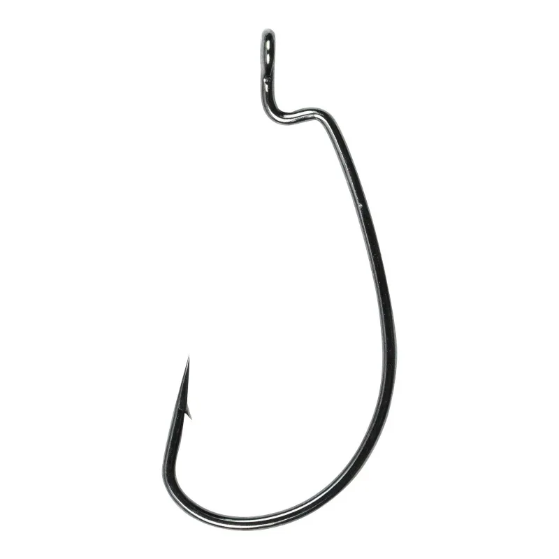 STOUT Widegap Worm Hooks with Dual-Angle Hook Point, Forged Heavy-Duty Bass Fishing Hooks (5 Pack)