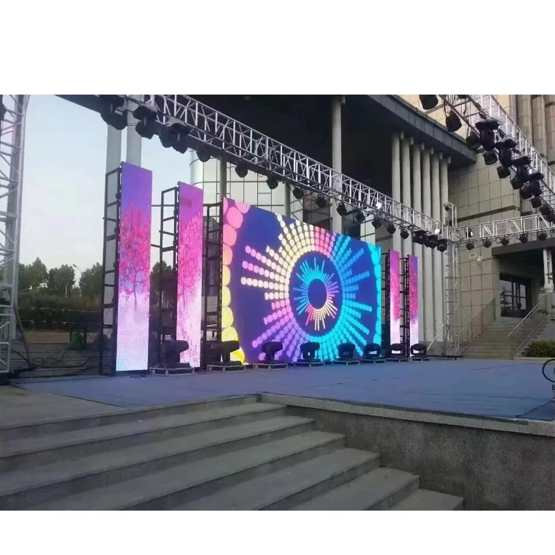 

BOTAI 500x500 500x1000mm HD Outdoor Giant Events LED Video Wall rental led display p3.91 stage background led screen