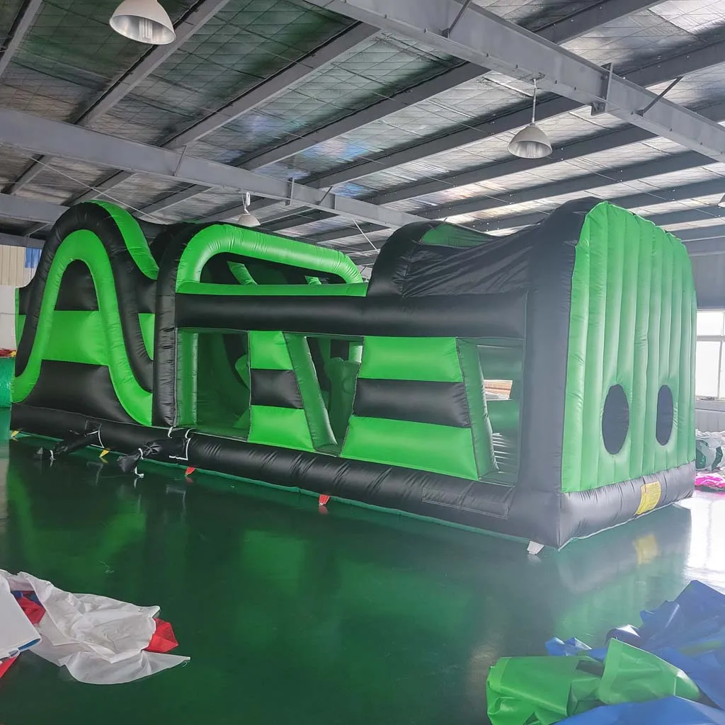 Inflatable Obstacle Course Commercial Bouncy Castle Jumping House with Slide Kids Amusement Park Outdoor Play