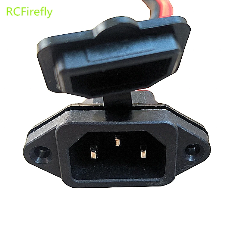 XT90H to C14 3pin  Socket Male Female XT60 to Prong Plug with 20CM Wire 10AWG Power cord For Battery Car Charging Wire Connector