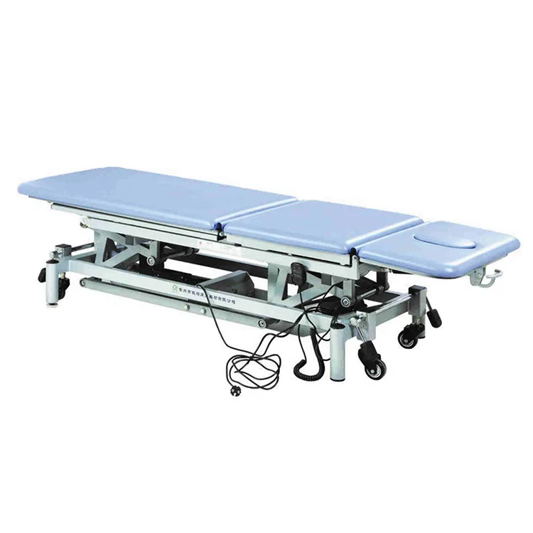 

Likai Rehabilitation Supply Electric Lifting PT Folding Three-Segment Multi-Position Technique Massage Couch Treatment Bed