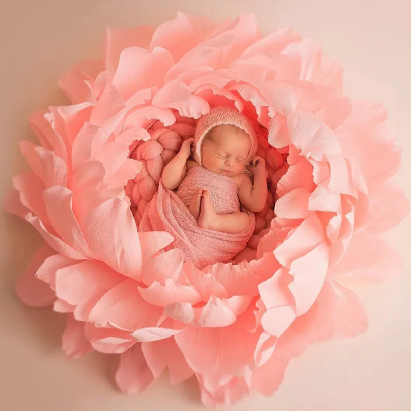 Newborn Photography Props Baby Props Photo Props Flower Blanket Baby Take Photo Accessories Lotus Cushion Posing Newborn Shoot