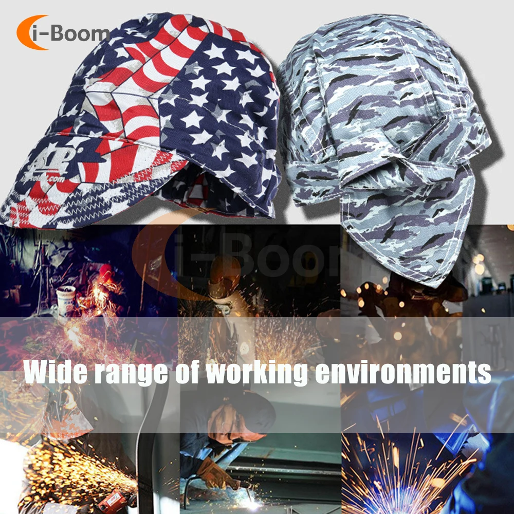 Imagem -04 - Elastic Welding Hat com Absorção do Suor Proteção Completa Hood Segurança Cap Resistente à Chama Soldadores Cap Protetora Ap6621