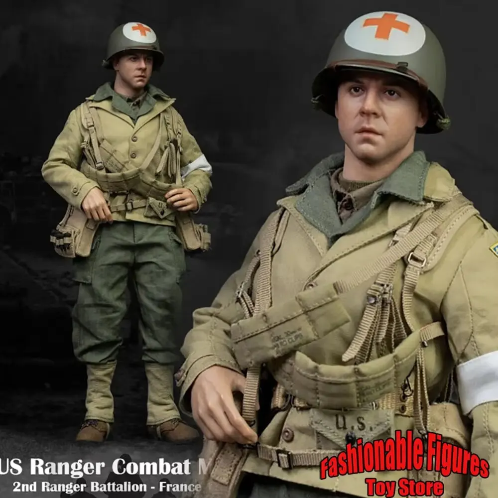 Facepoolfigure FP010 1/6 Scale Collectible Figure WWII US Ranger Combat Medic France 1944 12inch Men Soldier Action Figure Body