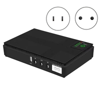 1 Set 5V 9V 12V Uninterruptible Power Supply Mini UPS USB 10400Mah Battery Backup For Wifi Router CCTV (US Plug)