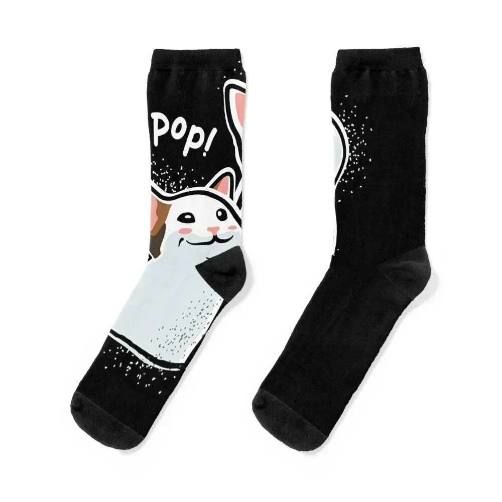 

Popping Cat Pop Cat PopCat Socks aesthetic Christmas Children's new year Women Socks Men's