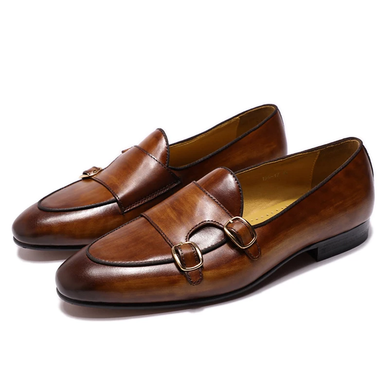 FELIX CHU – mocassins en cuir véritable pour hommes, chaussures décontractées pour fête de mariage, été et automne