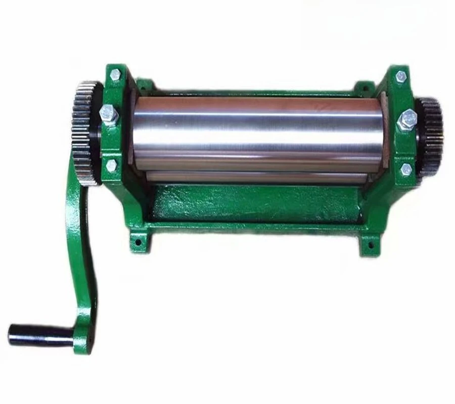 Beekeeping nest base, calender, beeswax nest base production, manual equipment, cast steel base, stainless steel roller, beekeep