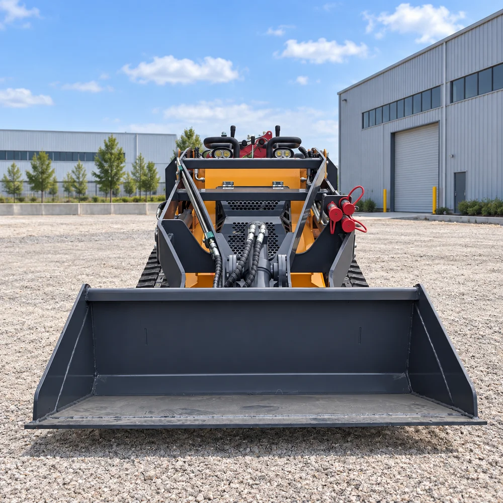 NMT60 13.5HP Compact Skid Steer Loader Rubber Track Mini Loader for Muddy Ground Slopes and Confined Construction Sites