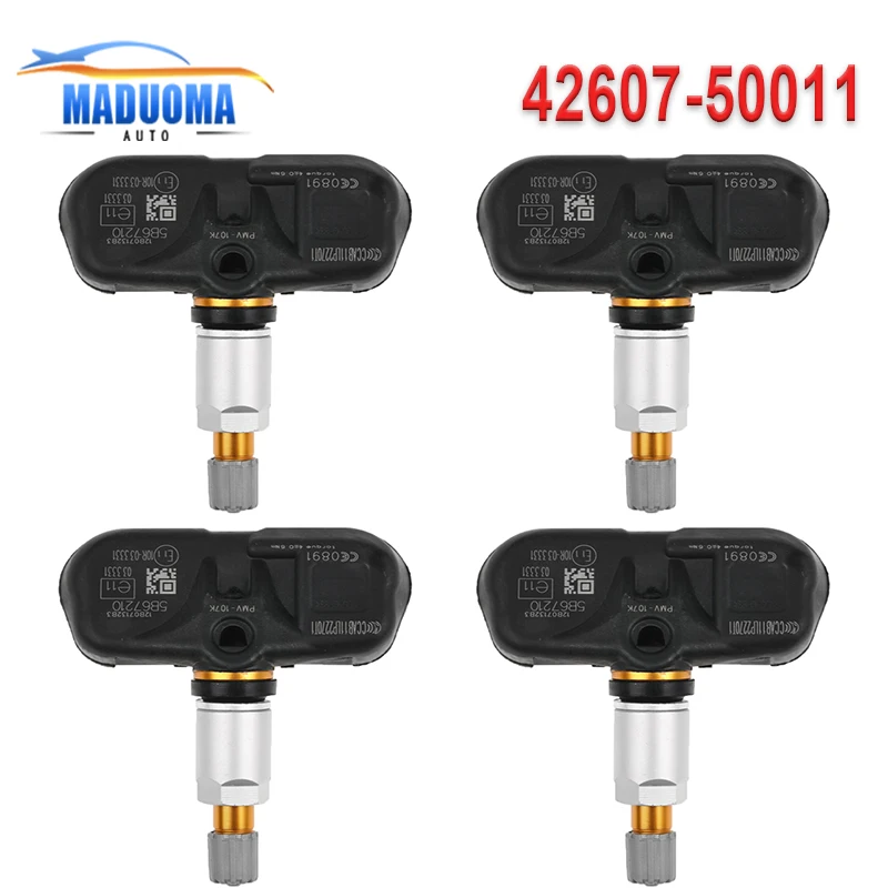 New 4pcs Tire Pressure Sensor TPMS Fit 2005-2012 For Lexus GS ES LS 433MHZ 4260750011 42607-50010 4260750010 42607-50011