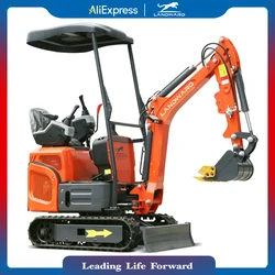 Europe Agriculture Mini Excavator 1.2 Ton Kubota Hydraulic 1000Kg Small Digger XT12Pro Home Use Diesel Micro Excavator 2 Ton