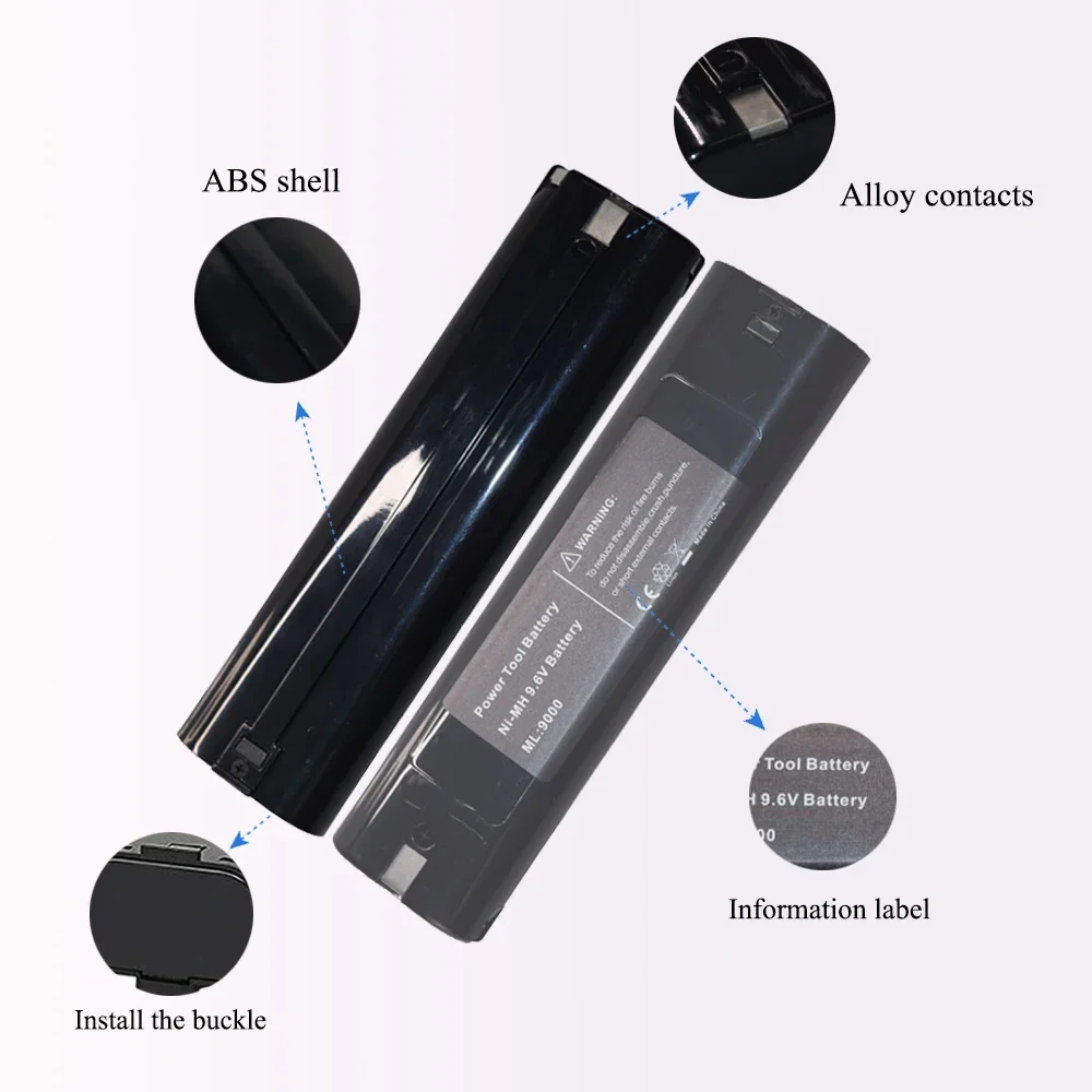 For Makita 9.6V 3Ah/4AH/5AH Ni-MH Battery Replacement 9000 9000 902 9033 6095D 6096D 6093D 6012HD DA391D 5090D 4390D 5090D