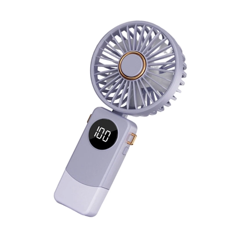 Quạt USB Nhẹ Quạt Nhỏ Có Thể Gập Lại Thiết Bị Làm Mát Cầm Tay Quạt Mạnh Mẽ Quạt 5 Tốc Độ Chất Liệu ABS Quà Tặng Cho Người Lớn