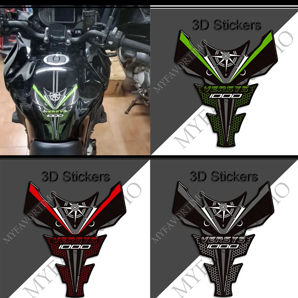 For Kawasaki VERSYS 1000 SE LT Touring Motorcycle Tank Pad Side Gas Fuel Oil Kit Knee Stickers Anti-scratch decorative Protector