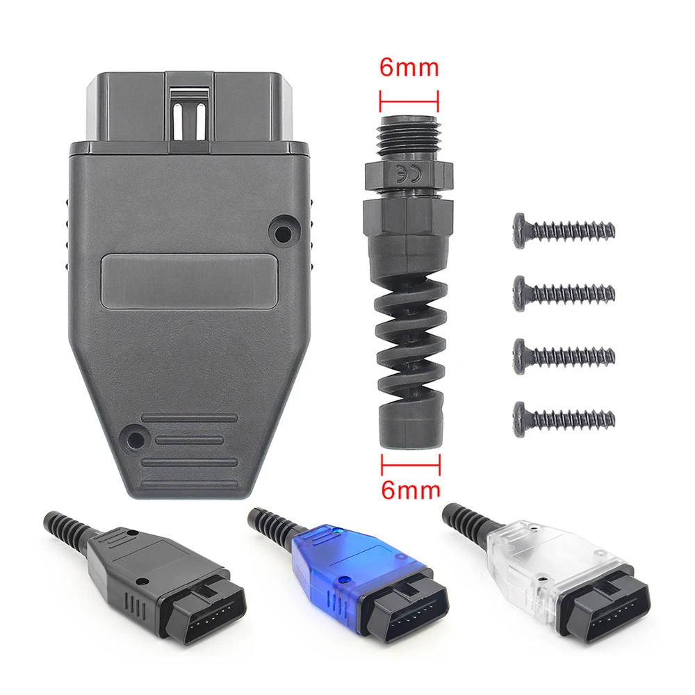 Universal OBD2 16Pin Female/male Connector to Opening OBD Cable OBDII OBD-ii ODB2 16 Pin OBD 2 Adaptor shell