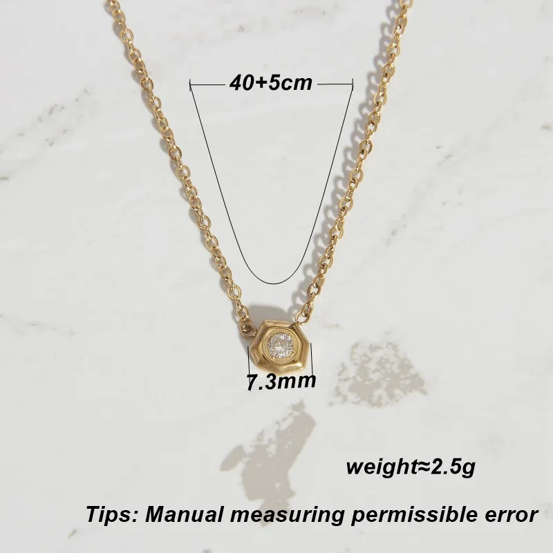 LESIEM 2023 trend Gold color pendant for women Exquisite Polygonal Small Pendant big necklace Wedding Jewelry Accessories