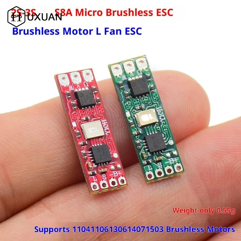 

Электрический регулятор привода 2S-3S постоянного тока 7,4 В-11,1 В 8A крошечная плата драйвера бесщеточного двигателя BLDC для двигателя 1104 1106 1306 1407 1503
