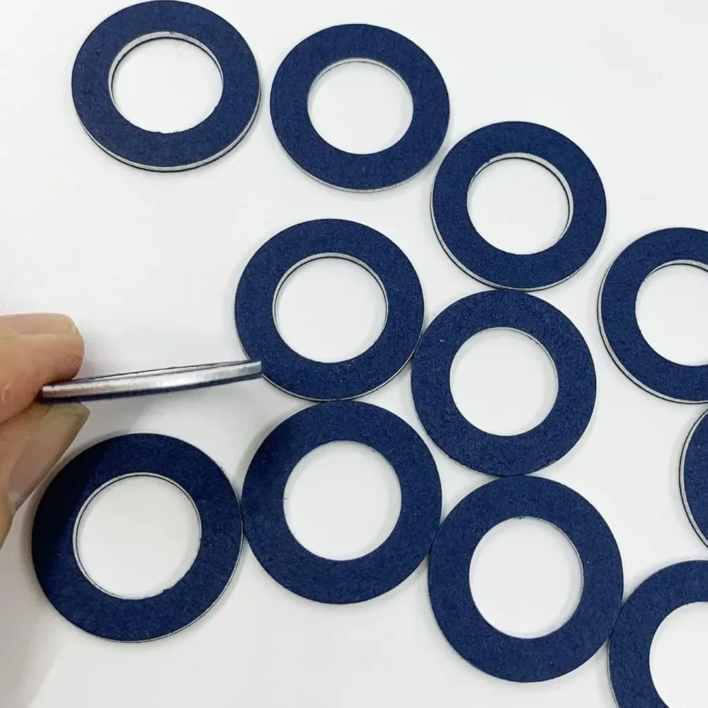 20-1pcs Aluminum Oil Drain Plug Gasket 90430-12031 for Toyota Lexus Oil Pan Bolt Washer Engine Oil Pan Drain Screw Sealing Parts - view 5
