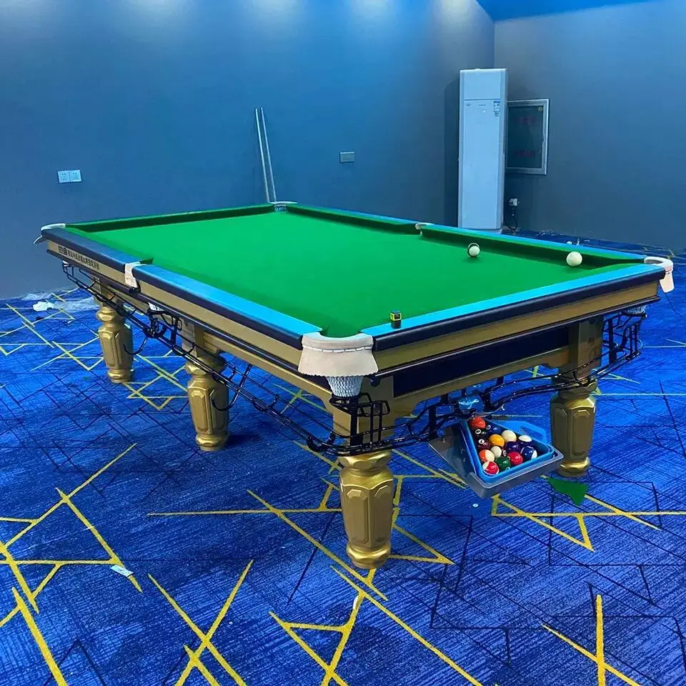 

Factory Supply Solid Wood Frame Slate Black 9ft Tennis Snooker Tables American Billiard Pool Table for Sale