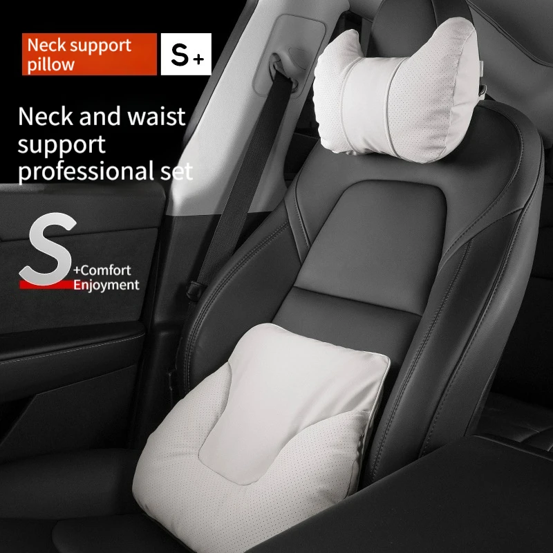 

S-Class Car Pillow Neck Protective Pillow Comfortable Waist Cushion for Automotive Headrest Maybach for Mercedes-Benz Tesla