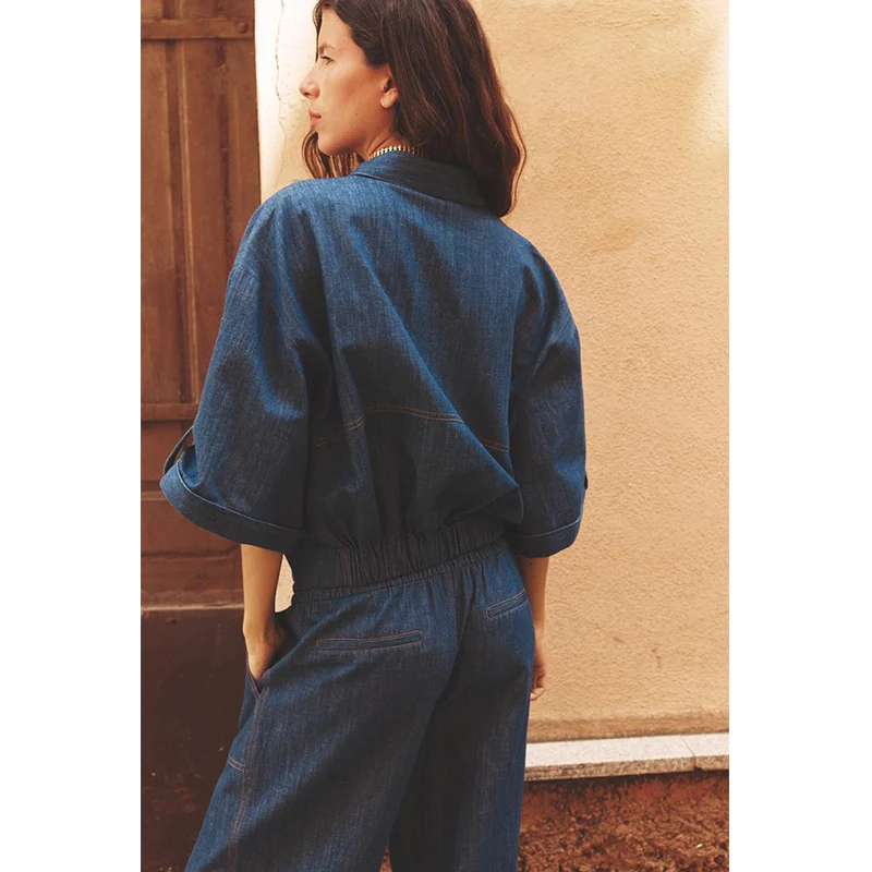 

Women's Collar Loose ort Sve Jaet Outerwear Comfortable Running Pants Long Trousers Summer Faion Set