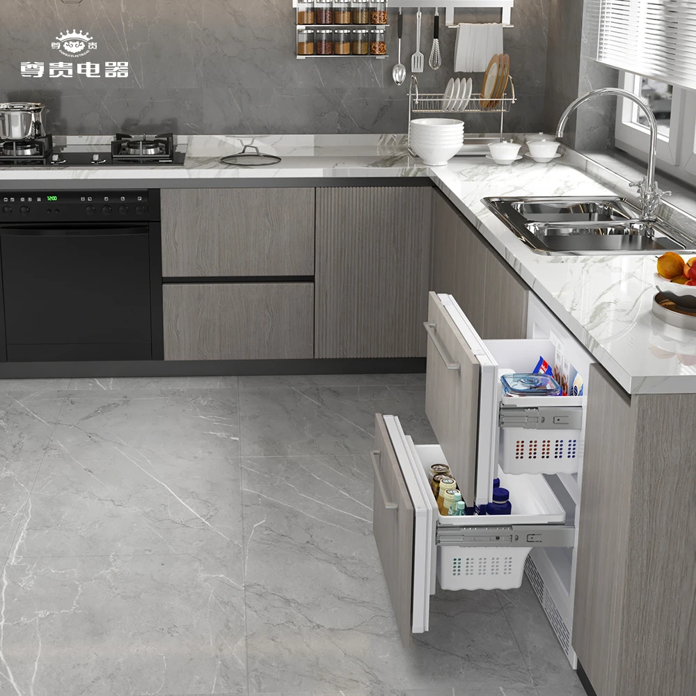 Built-In Double Door Fridge Freezer with Smart Temperature Control - Professional Kitchen Appliance Solutions
