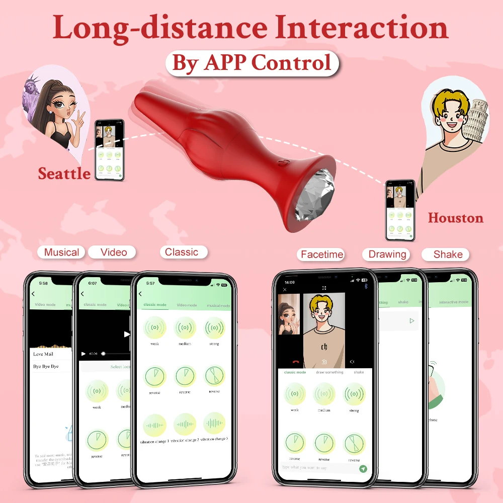وردة ماسية شرجي التوصيل هزاز App لاسلكي للتحكم عن بعد اختراق الشرج الكبار مثير لعبة الجنس juguداعي Sexuales للرجال والنساء