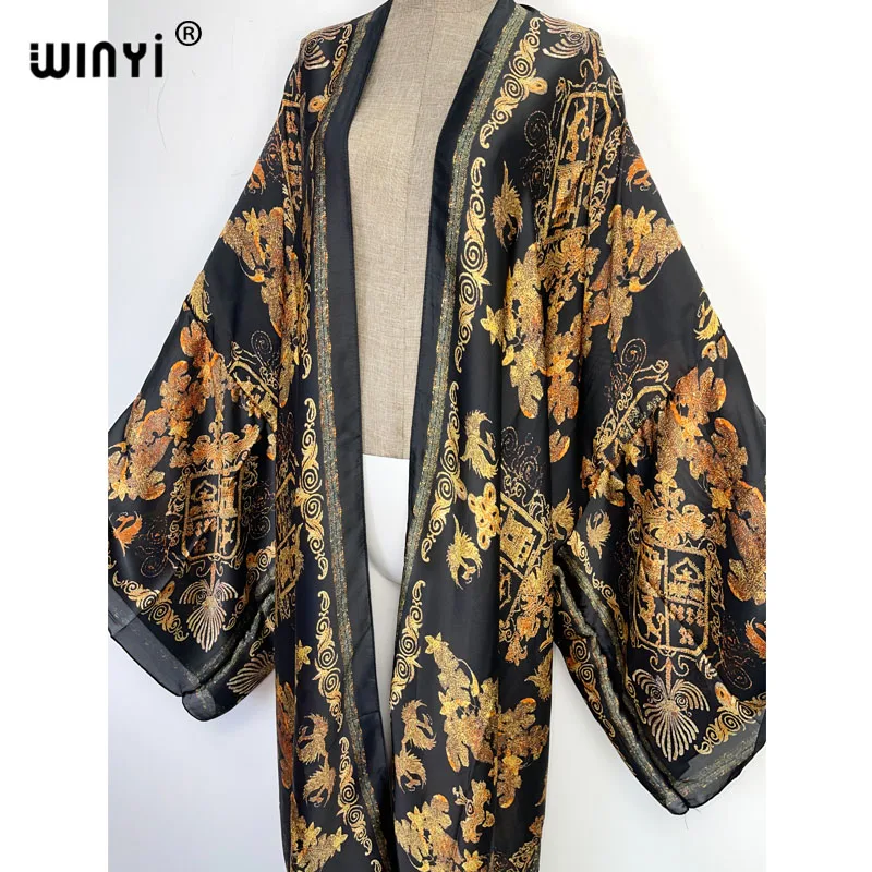 Kaftan WINYI Africa tunic bikini sweet lady New party Cardigan stitch Cocktail sexcy Boho Maxi Holiday Batwing Sleeve KIMONO