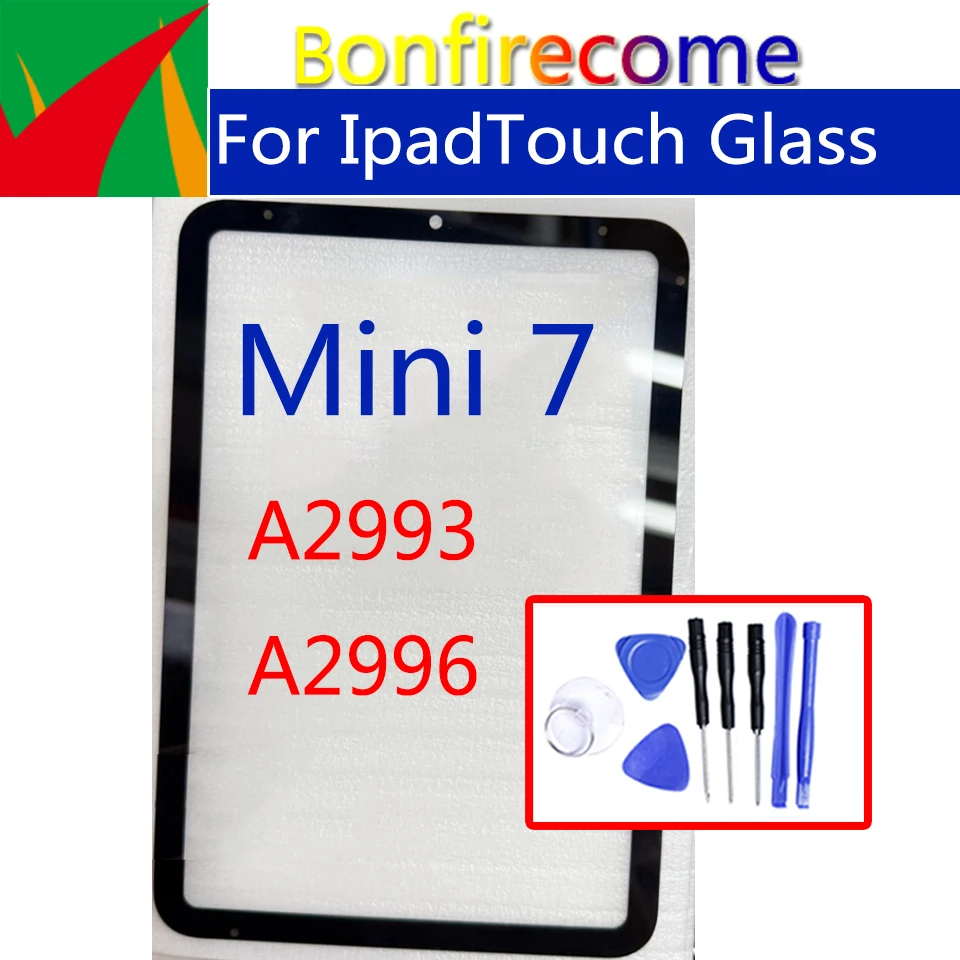New For Ipad Mini 7 Touch Screen Panel Tablet A2993 A2996 Front Outer LCD Glass Lens Replacement