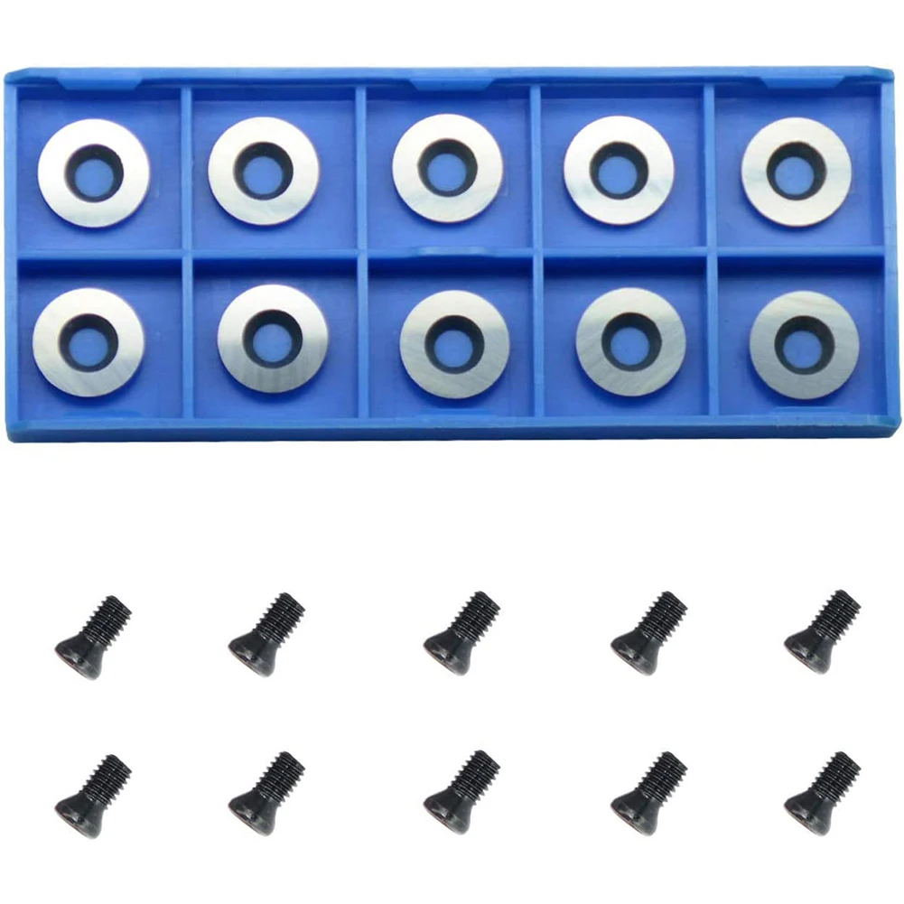 10pcs Ci3 Carbide Insert Cutter Round 12mm X 2.5mm 30 Degree Edge Tools Ci3 Great For Finishing Bends, Concave, Hollow Work
