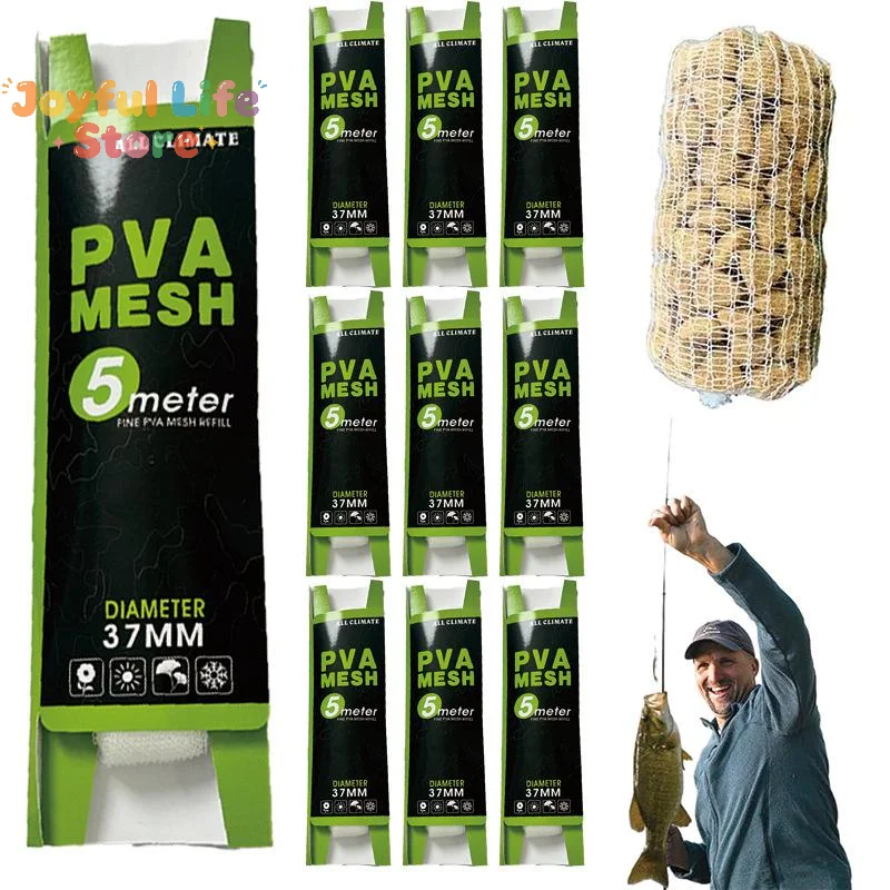 Mesh Feeder Bag - ตาข่าย PVA ละลายน้ำได้ สำหรับใส่เหยื่อตกปลาคาร์พ แบบรีฟิล พร้อมตะขอเกี่ยว
