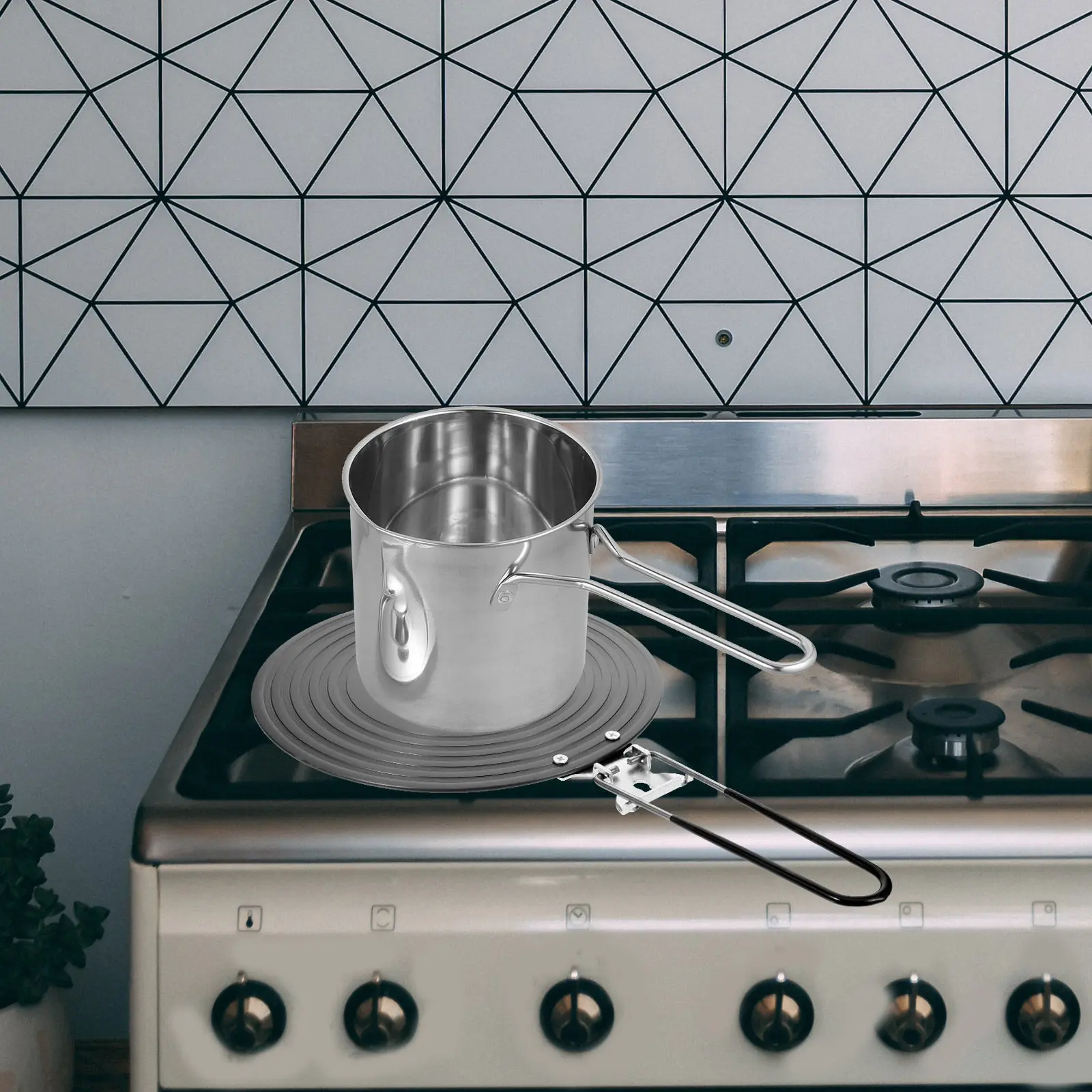 

Металлическая теплораспределительная пластина 28 см, алюминиевый индукционный адаптер-конвертер для плиты, для быстрого приготовления и равномерного распределения тепла на кухне