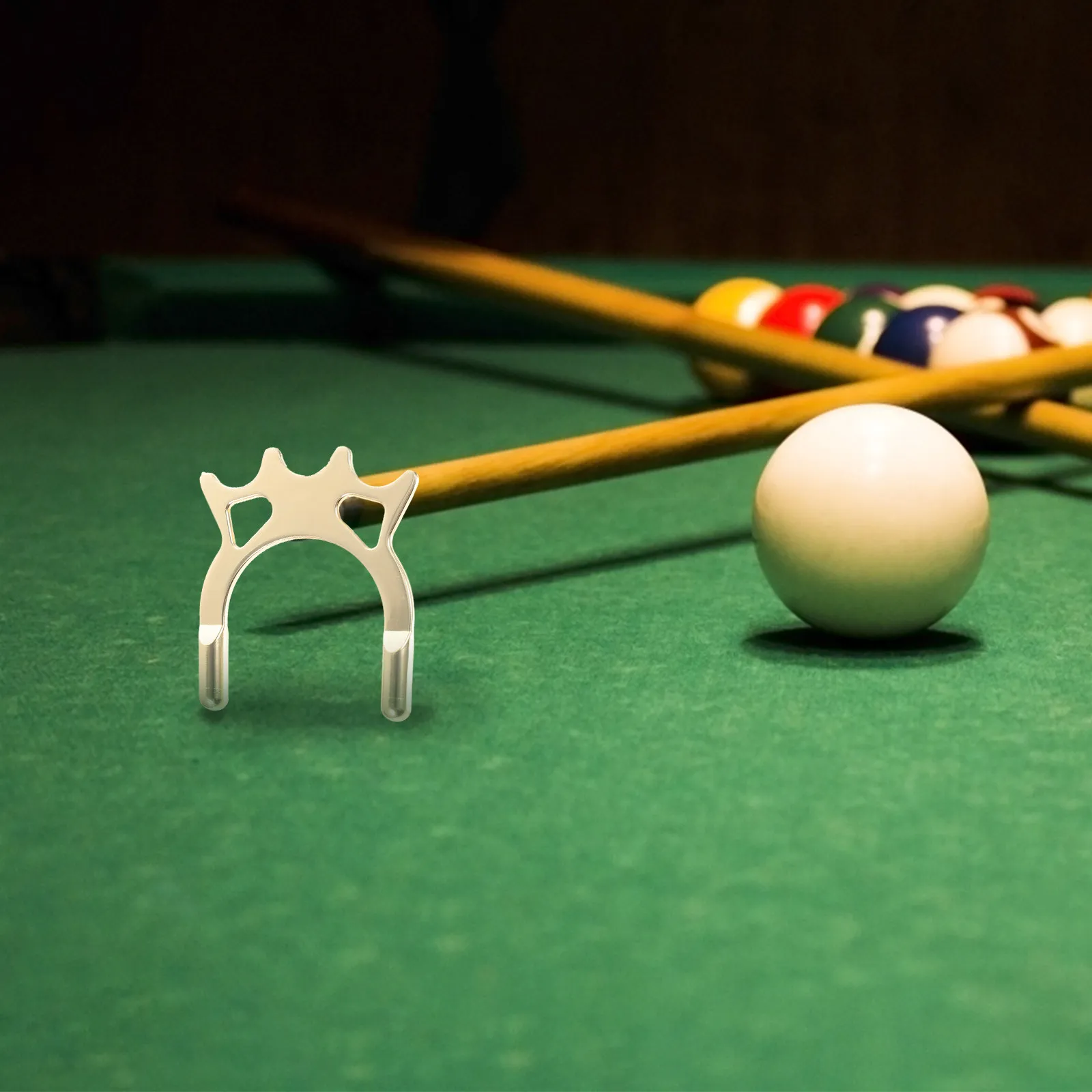 

Billiards Cue Bridge Heads Portable Metal Pool Cue Fit Sliding Club Rack for Snooker Lovers Pool Table Accessory