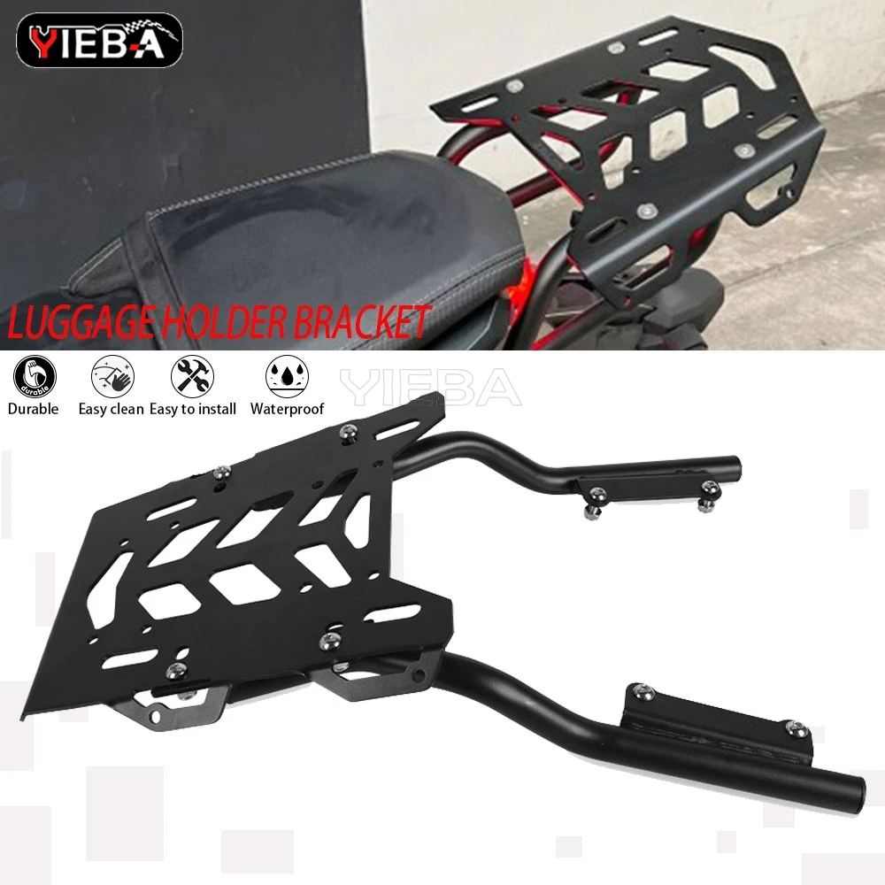 For Honda CB650R CBR650R CB 650R Neo Sports Cafe 2019-2024 Trunk Seat Rear Box Tail Shelf Metal Luggage Rack Kit Seat Extension