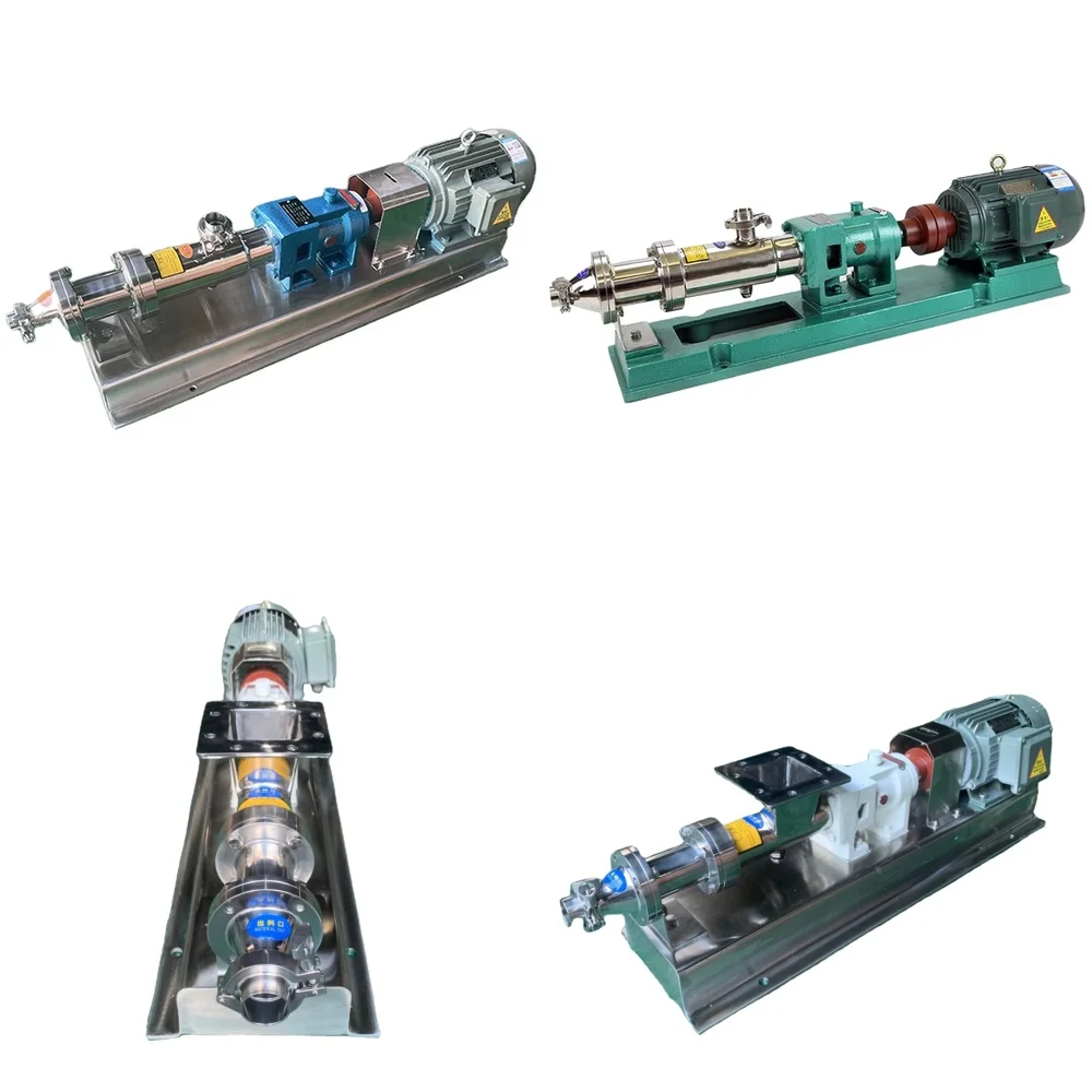 

High Viscosity Mono Screw Pump for Viscous Liquids Single Water Progressing Cavity Pump for SS304 SS316L Chemical