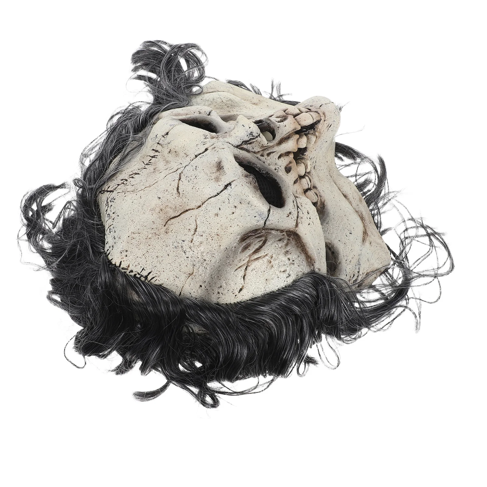 

Halloween Skull Mask Realistic Latex Full Head Creepy Headgear Scary Horror Cosplay Party Mask Adult Costume