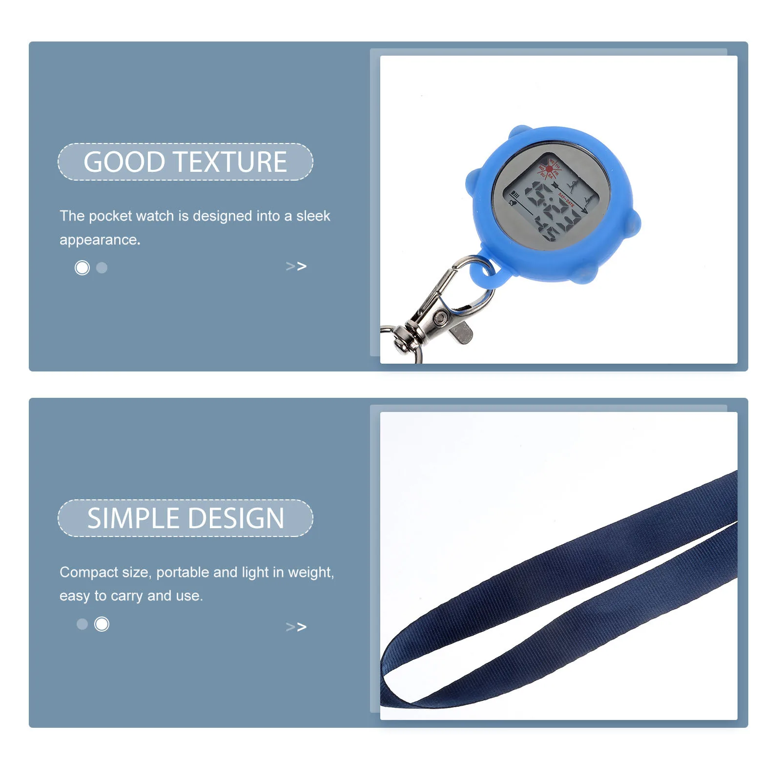 

Nurse Watch Medical Pocket Watch Glow Design For Students Nurses Doctors Clip On Timepiece Portable Lightweight