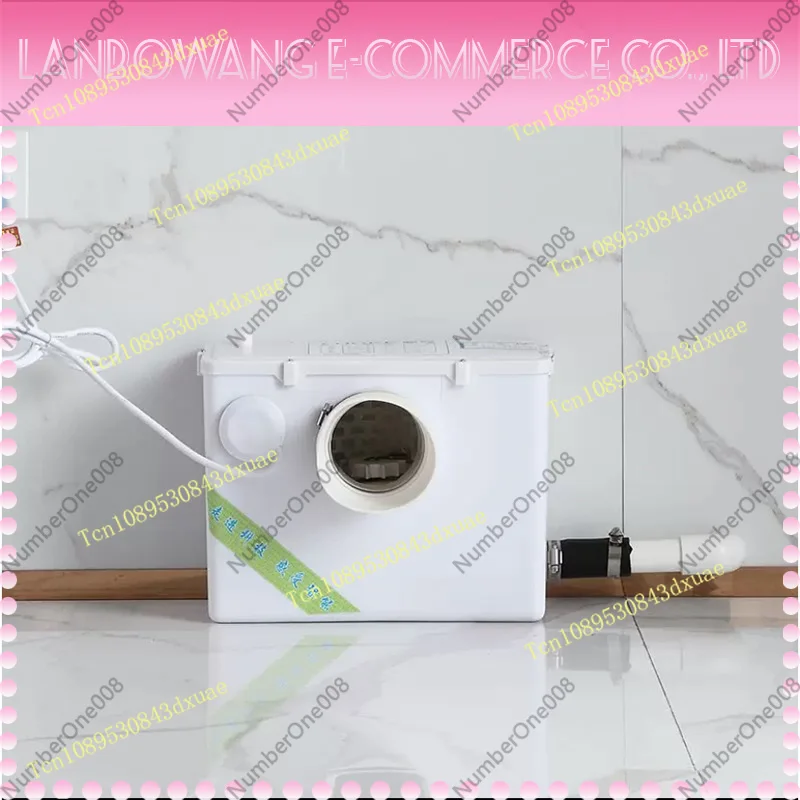 500W Sanitary Pulverizer Pump Automatic Treatment Crushed Bathtub Toilet Sink Electric Pulverizer Septic Tank Sewage Lifter