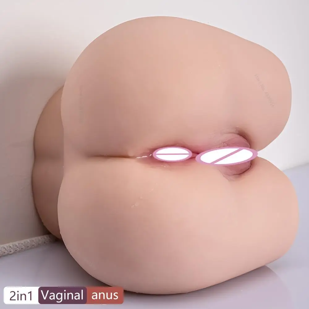 Sex Toys For Men Beauty\'s Ass Sexy Butt Anal Vagina Realistic Double Channel Insertable Penis Elasticity Silicone Suxual Dolls