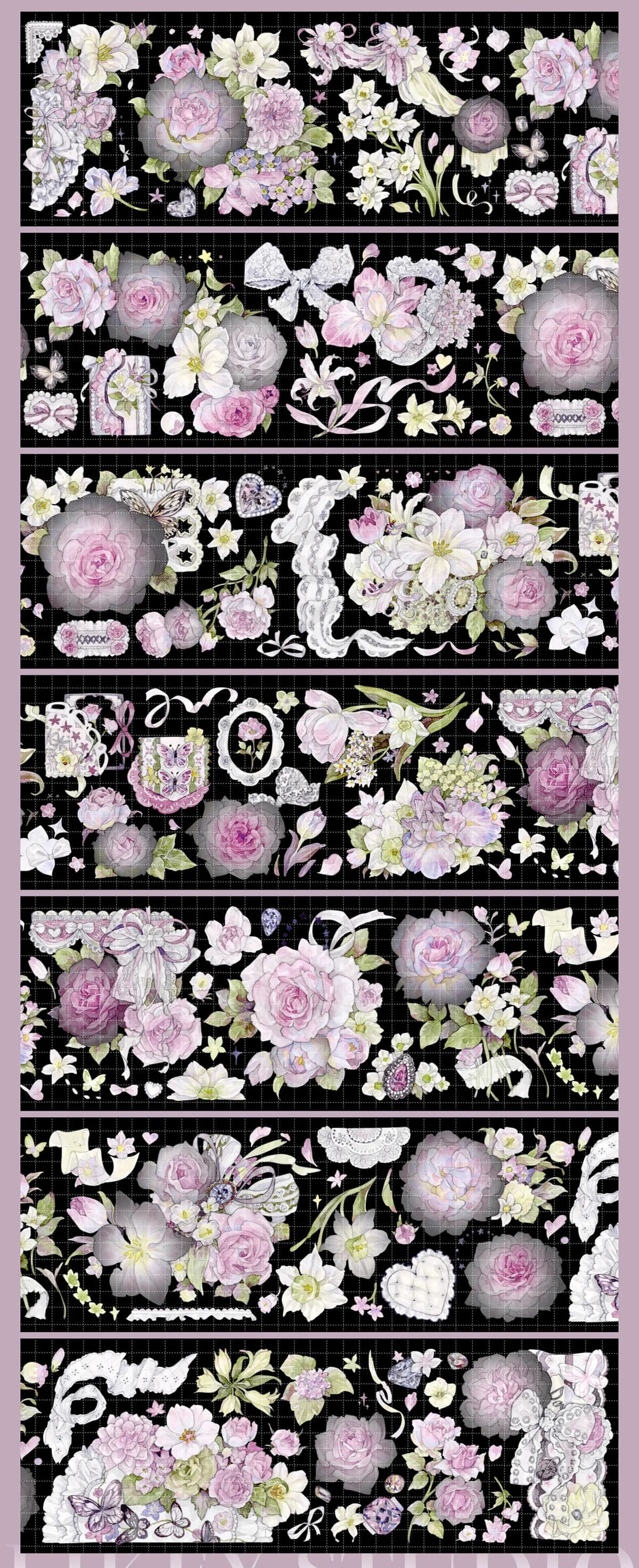 7.8 شريط واشي جديد للحيوانات الأليفة 1 حلقة ليكي/مطر ليلي للنوم/ليمون لامع/رائحة العنب/عيد زهرة الدانتيل #3