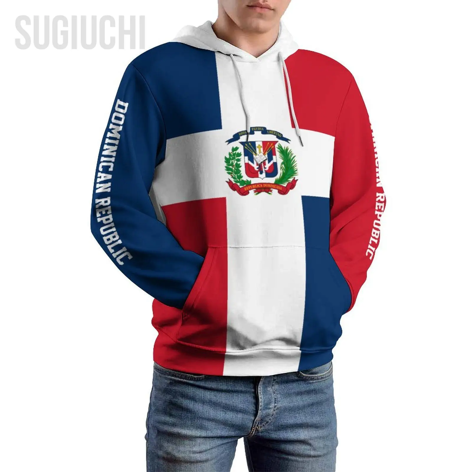 Unisex 3D Hoodie Dominican Republic Flag Men Women Polyester Harajuku Sweatshirt Pullover Hoodies Casual Cool