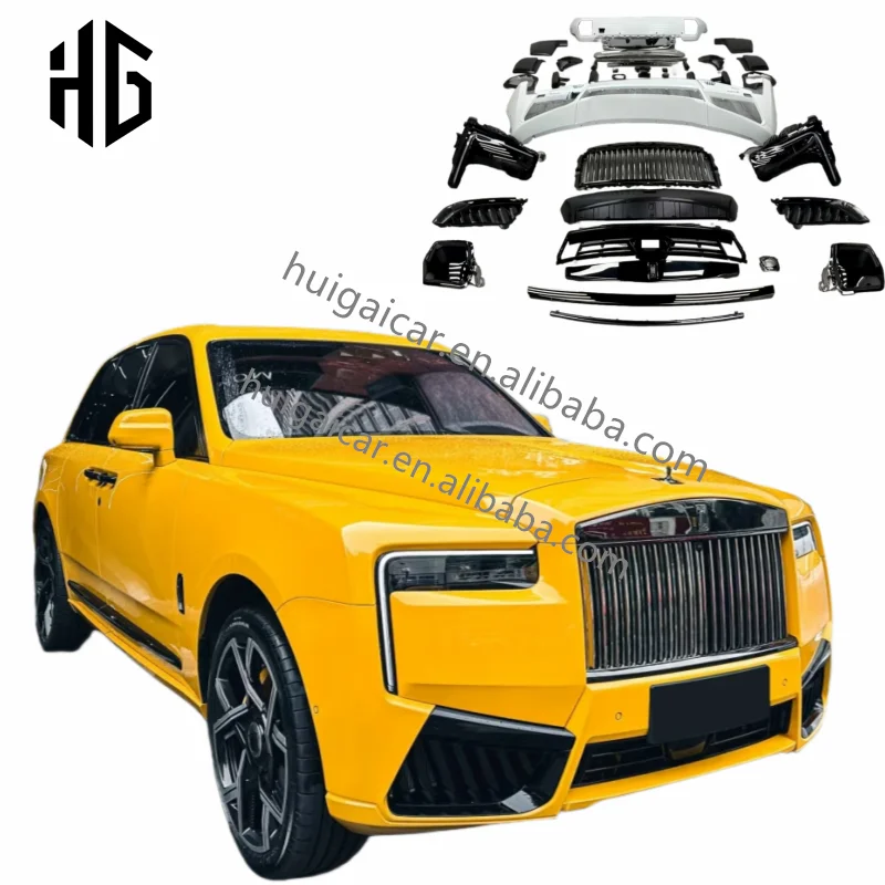 Black Badge Exclusive Stock Product Body Kit for Rolls Royce Cullinan Old to New Plastic Front Bumper Main Grill Rear Bumper