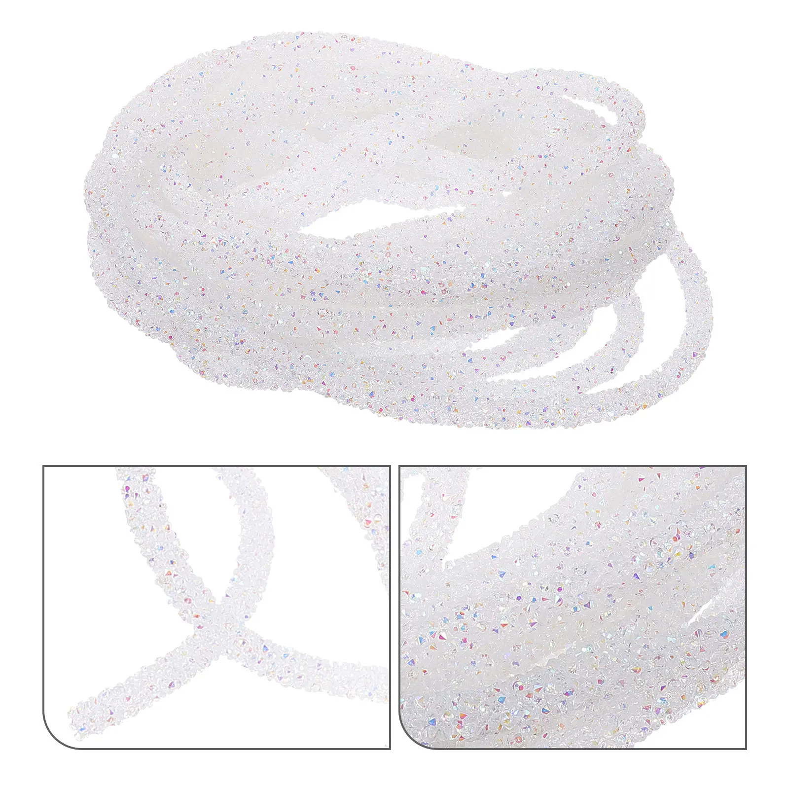 

Soft Tube Rope 5Yards Glitter Sequin String DIY Craft Supply for Earrings Necklaces Sandals Decorative Clothing Shoe Decoration