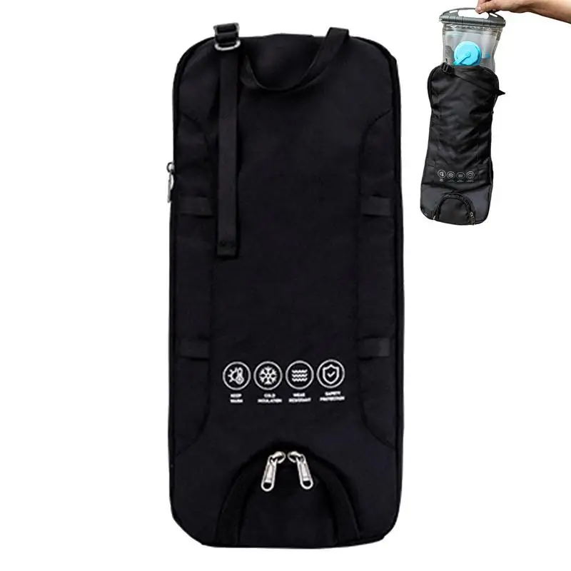 Oxford Cloth Water Storage Bag Zipper Insulation Carrier Lightweight Camping Insulation Bag For Camping Hiking Running Climbing