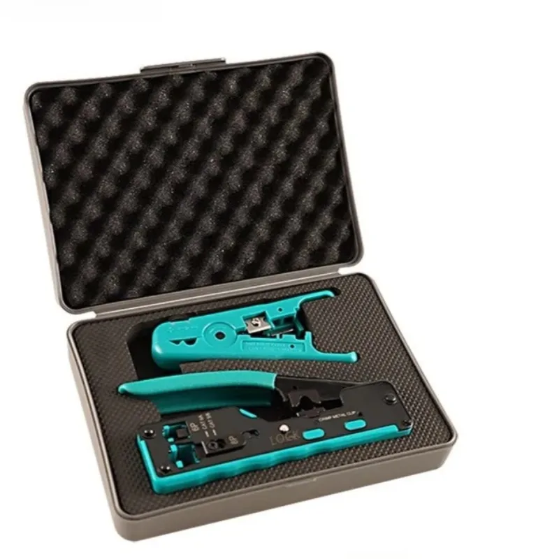 for Multifunctional RJ45 Crimping Tool Kit with Cable Tester Network Pliers for Cat5e Cat6 Ethernet Crystal Head Household