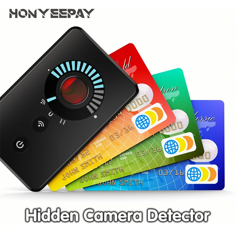 Hidden Camera Detector Ultra Thin Anti-intrusion Alarm Anti-Spy All Signal Scanner Spy Gadgets Professional Security Protection