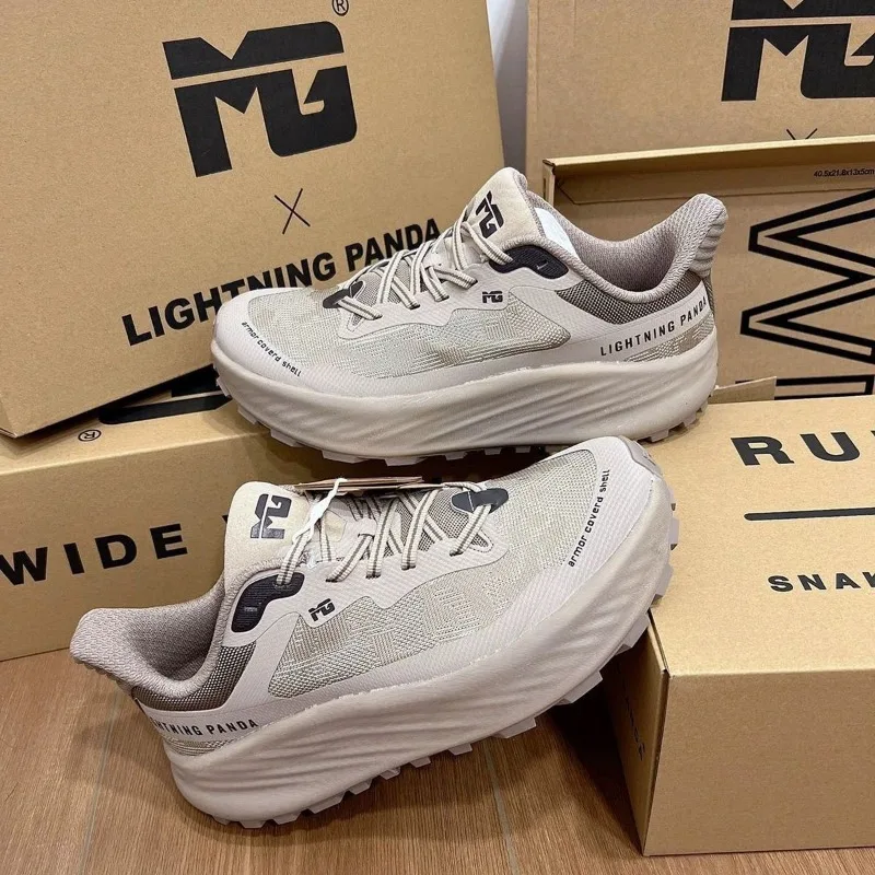 

2026 Hot Sale Unisex 4 E Wide Foot Mountaineering Sneakers High Beauty Outdoor Jogging Shoe Strong Grip Non-Slip Sneaker