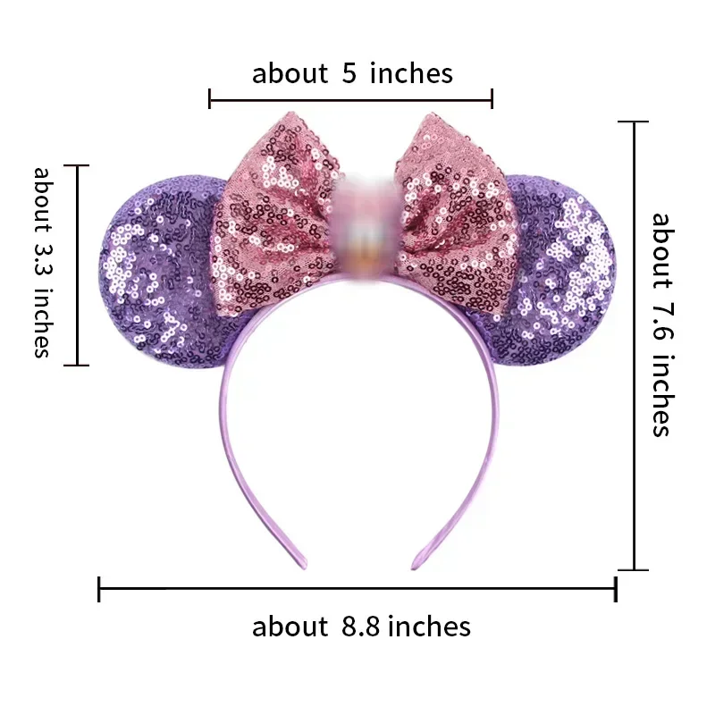 Disney Mickey Mouse Ears Headbands for Baby Girls Daisy Duck Hairbands Donald Duck Headwear Adults Women Bows Hair Accessories