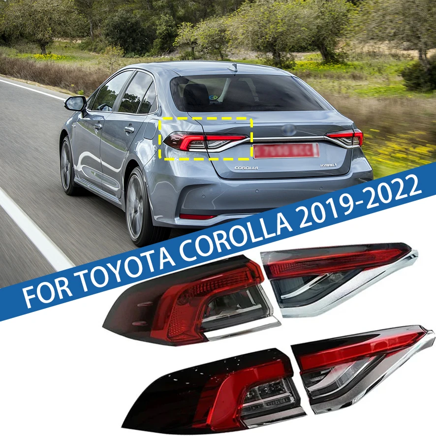

For Toyota Corolla 2019 2020 2021 2022 Car Tail light Rear Bumper Light Stop Brake Lamp Turn Signal Warning