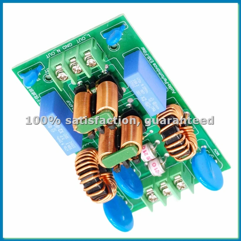 

Внешний фильтр переменного тока 110В/220В - Плата фильтрации переменного тока с защитой от помех 15А без корпуса - ABHG